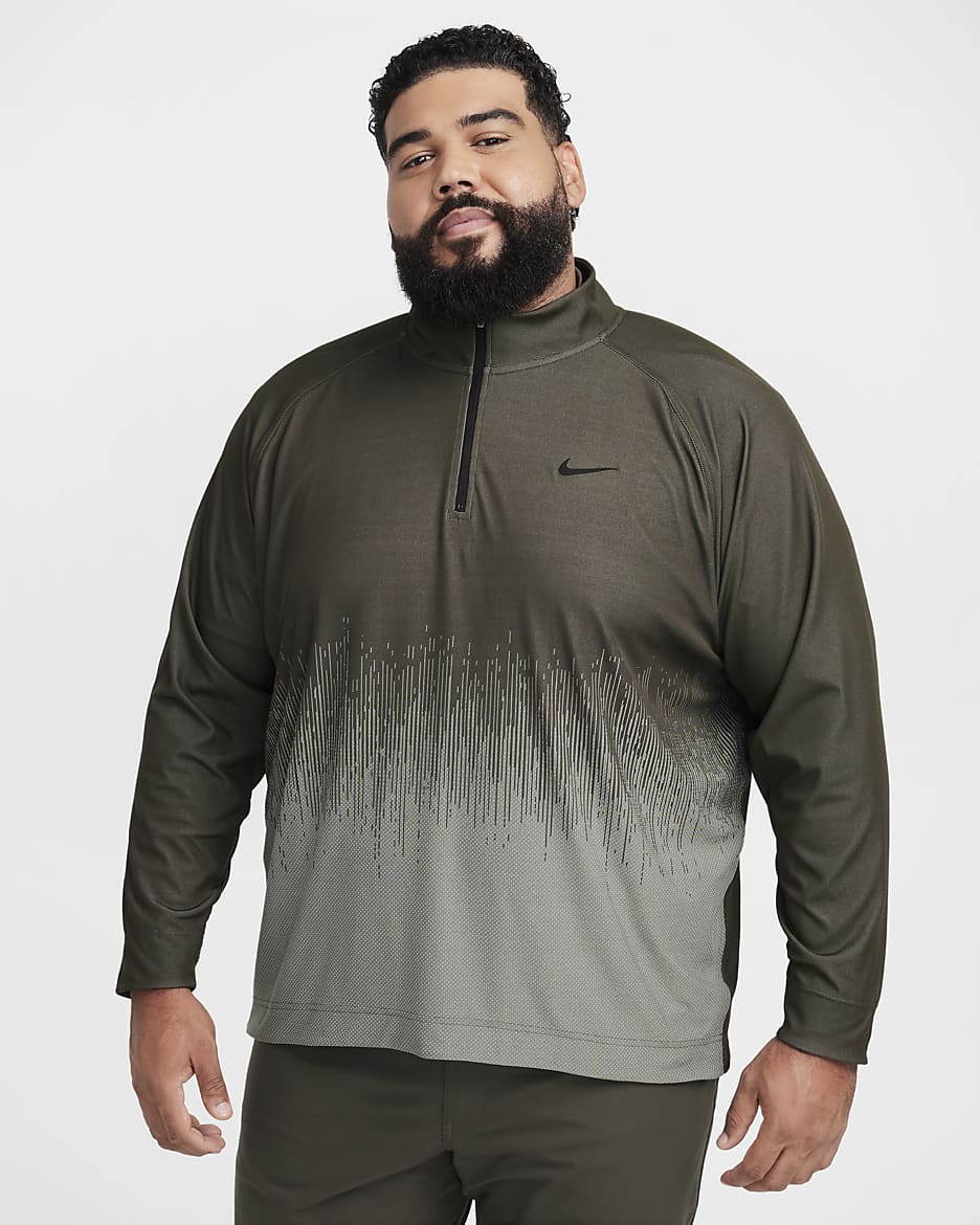 Nike Tour Men s Dri FIT ADV 1 2 Zip Golf Top. Nike CA